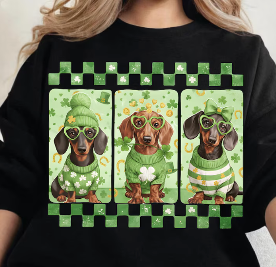 st Patricks day dachshund