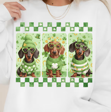 st Patricks day dachshund