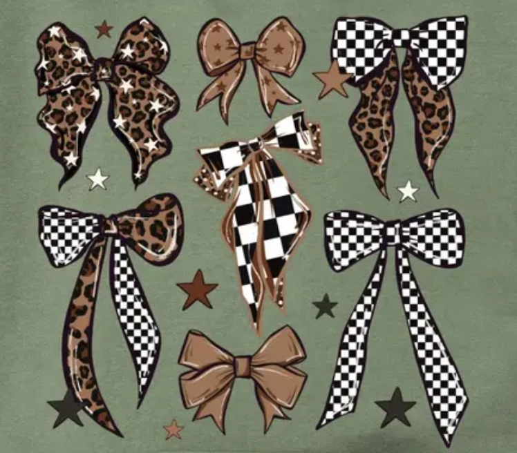 CHECKERED BOWS